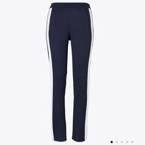 Tory Sport Color-Block Track Pant, Navy & White, Large